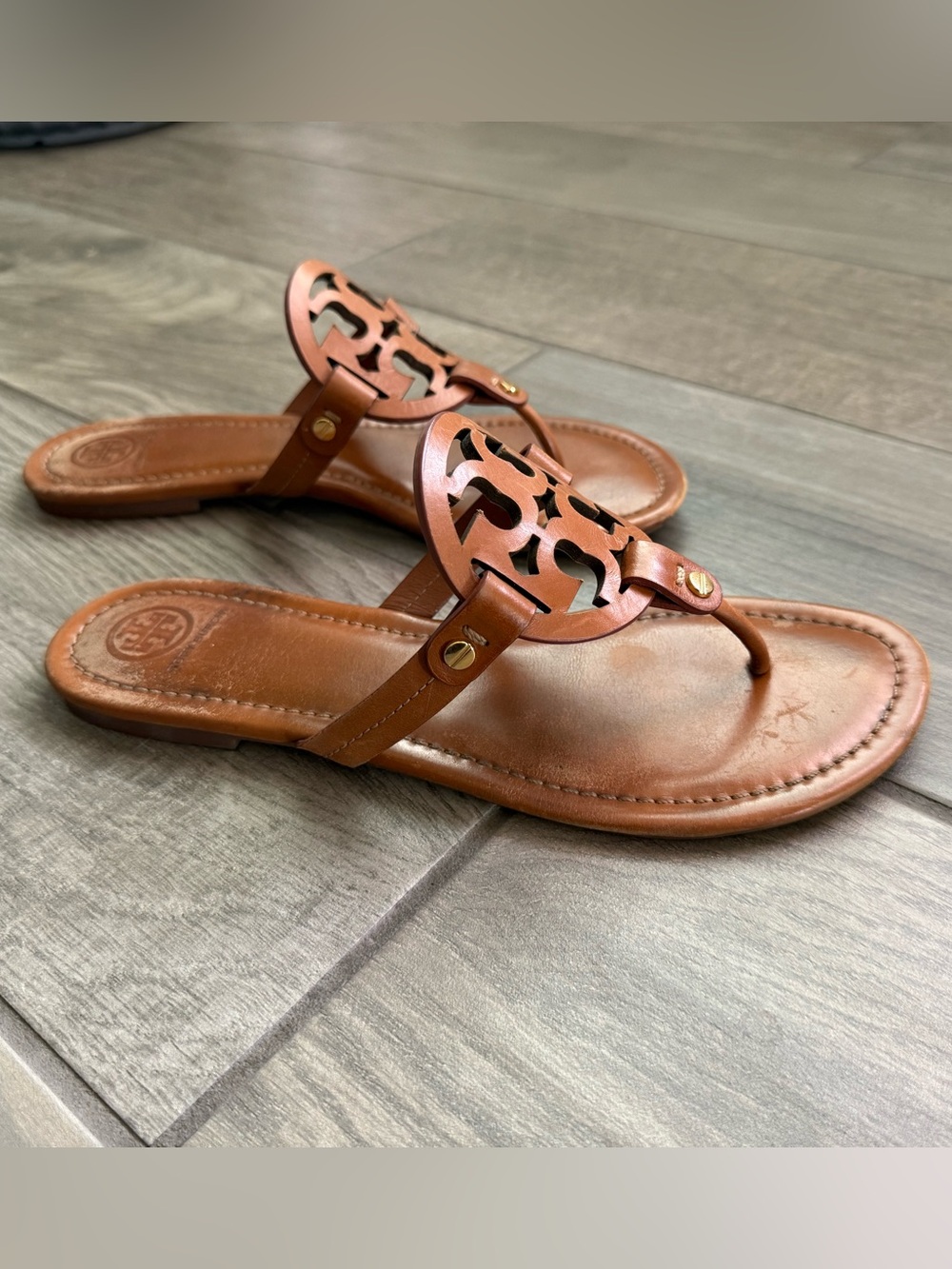 Tory Burch Miller Sandal Vintage Vachetta